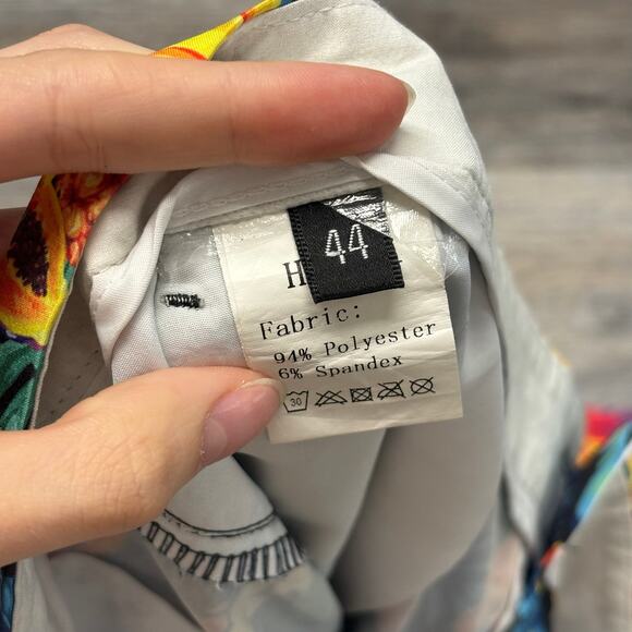 Hreski Multicolor Mens 44 Tropical Fruits AOP 4-Way Stretch Chino Golf‎ Shorts - Picture 4 of 11